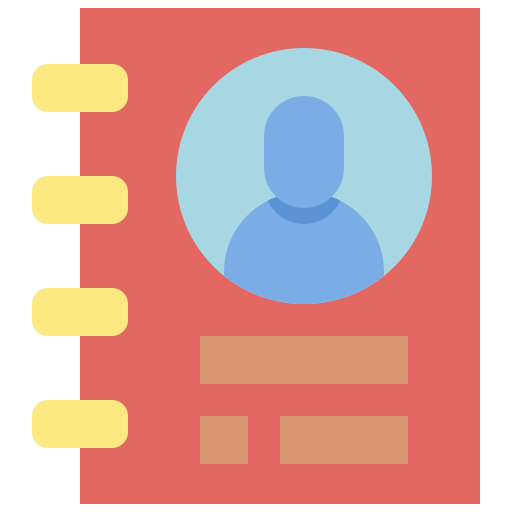 Application, book, contact, mobile, smartphone, ui, user interface icon